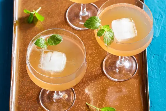 Erfrischende Cocktails mit Eis und Minze, wie ein old cuban ihn genießen würde.